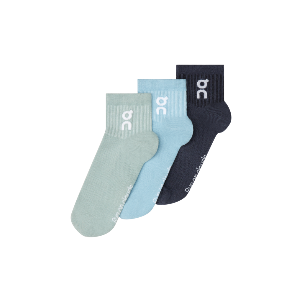 Vớ Thể Thao On Running Logo Sock Mid 3P ( 3 đôi )