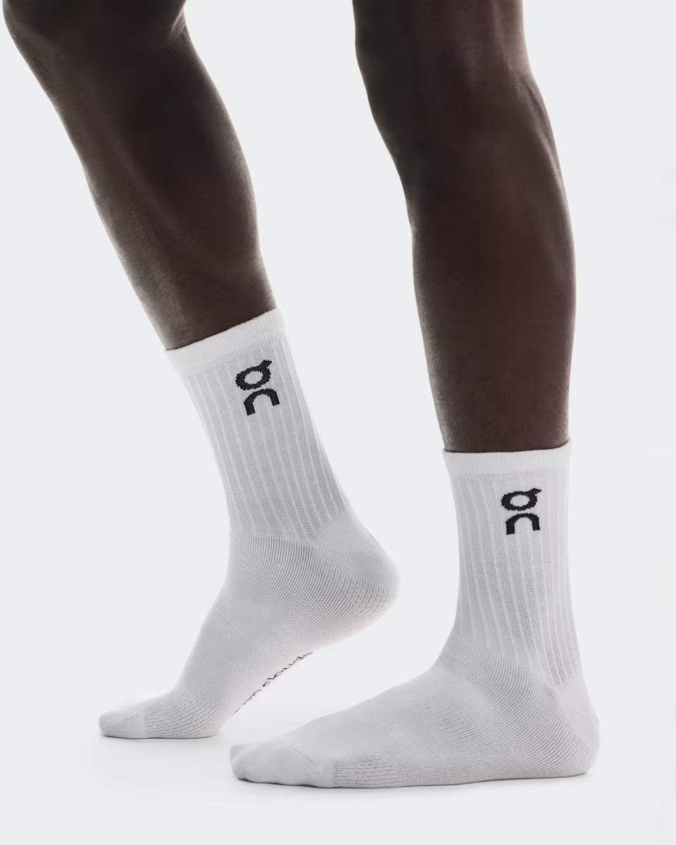 Vớ thể thao On Running Logo Sock High 3P - Trắng