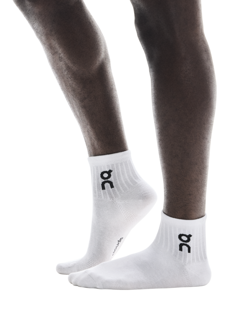 Vớ Thể Thao On Running Logo Sock Mid ( 3 đôi ) - Trắng