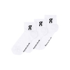 Vớ Thể Thao On Running Logo Sock Mid ( 3 đôi ) - Trắng