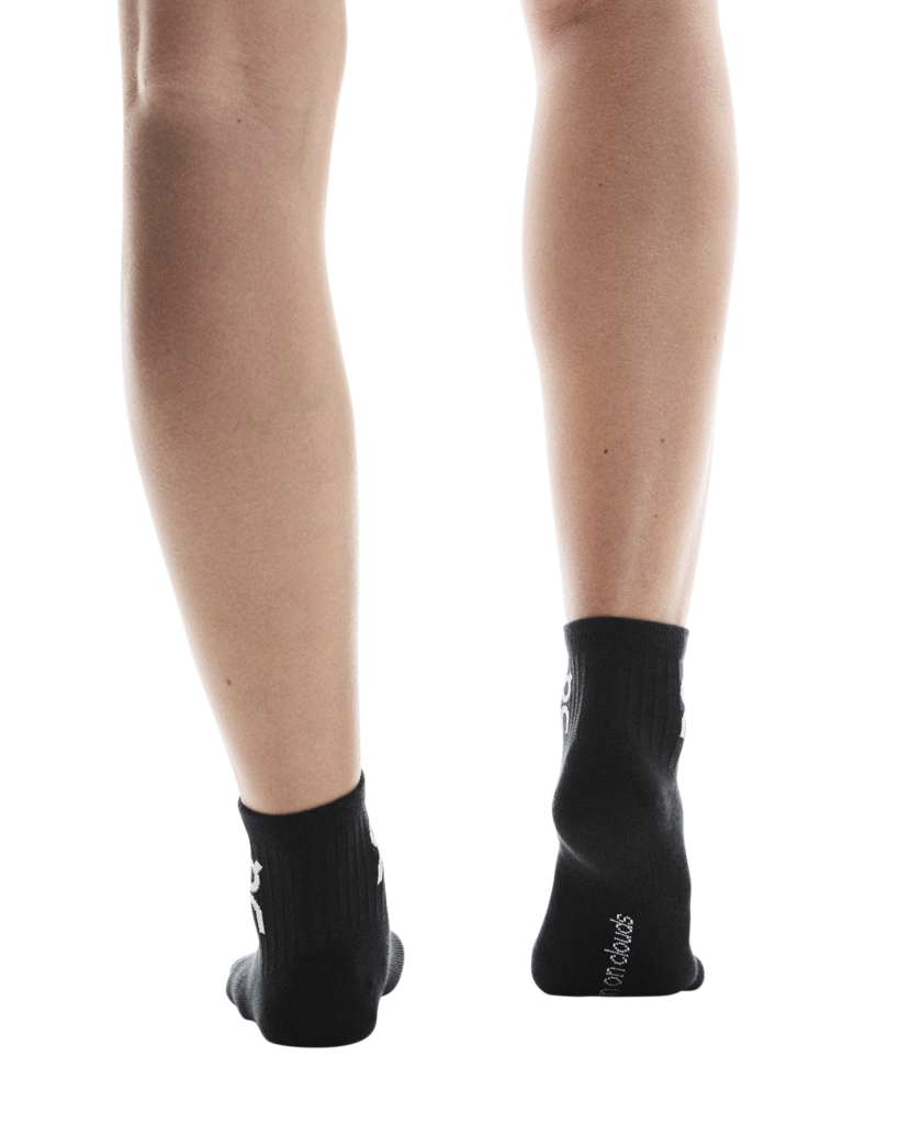Vớ Thể Thao On Running Logo Sock Mid 3P ( 3 đôi ) - Đen