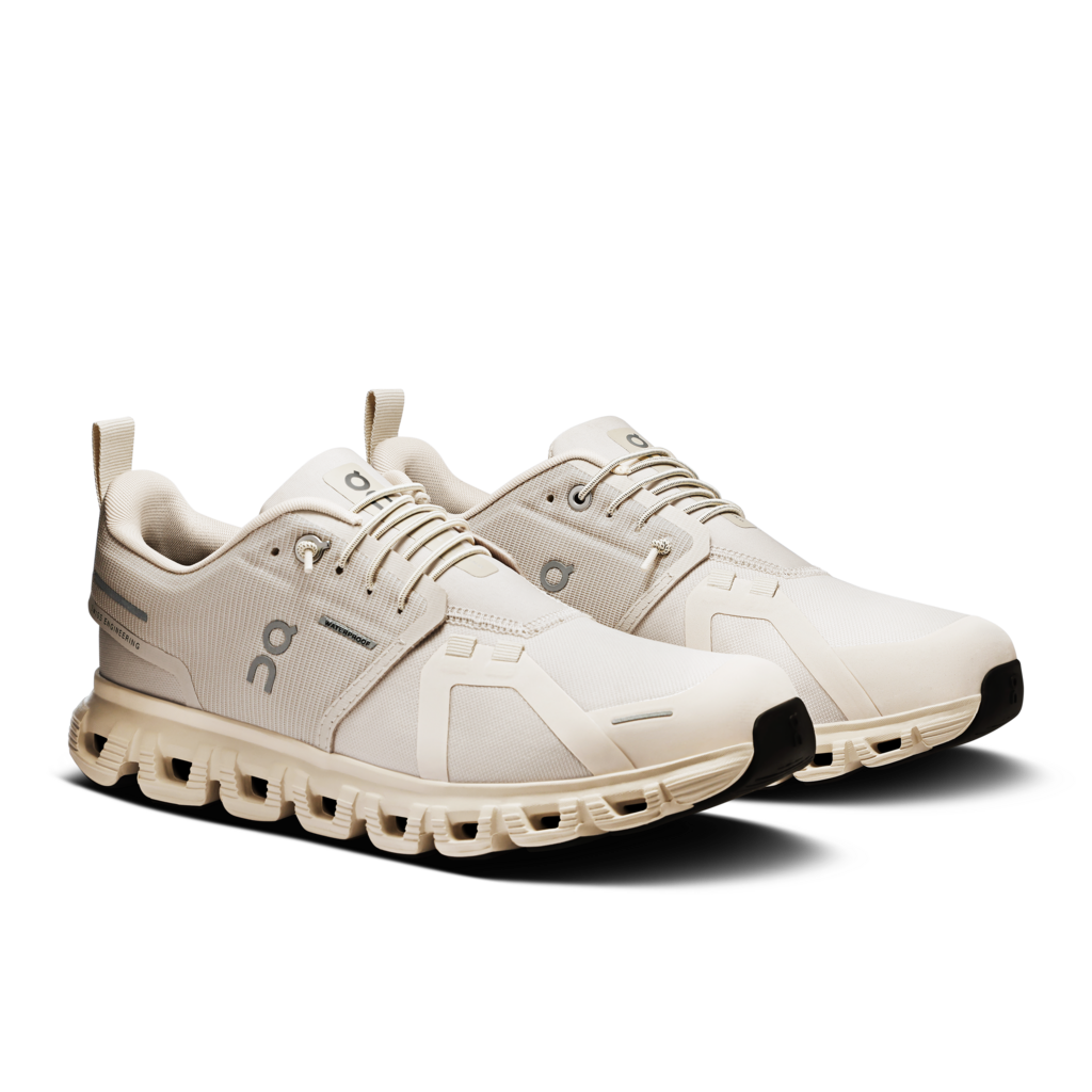 Giày Thể Thao Chạy Bộ Nữ On Running Cloud 6 Waterproof Pearl Cream