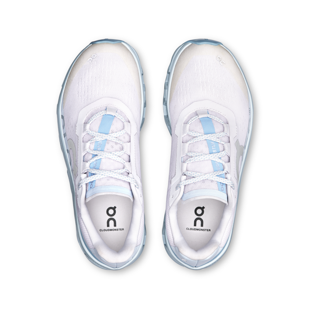 Giày Thể Thao Chạy Bộ Nữ On Running Cloudmonster Frost Wash - Trắng