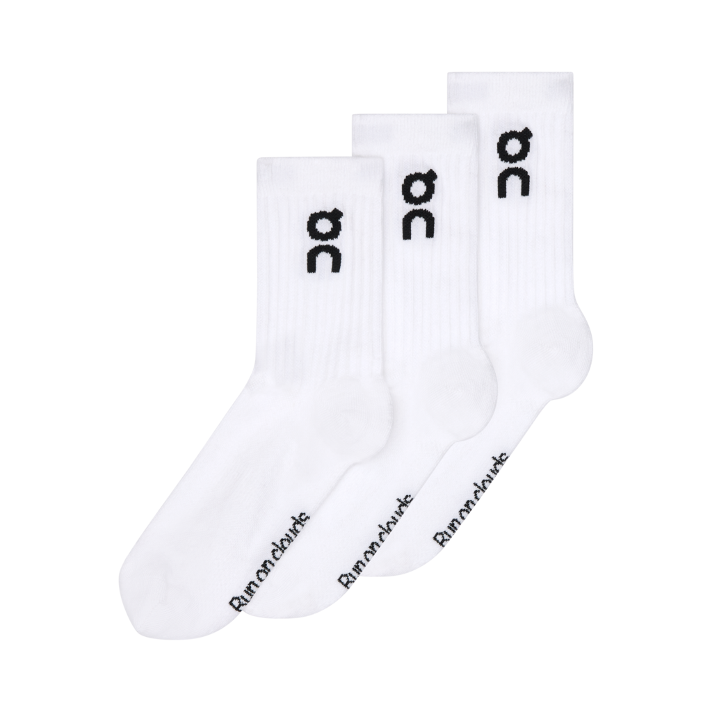 Vớ thể thao On Running Logo Sock High 3P - Trắng